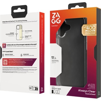 ZAGG Калъф ZAGG - Crystal Palace, iPhone 17, прозрачен (702318852)