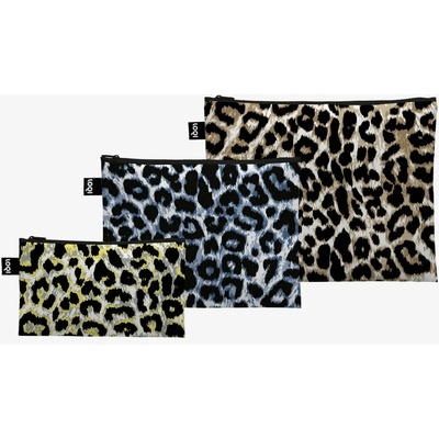 Loqi Leopard taštičky na zips Dusk Twilight and Sunrise 3 ks