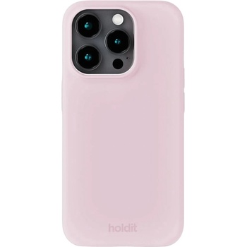 Holdit Гръб Holdit Silicone за iPhone 15 Pro - Pale Pink