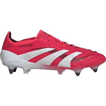 Adidas Детски футболни бутонки Adidas Unisex Kids' Pred Elt Predator Soft Ground Football Boots - Red/Wht/Blk