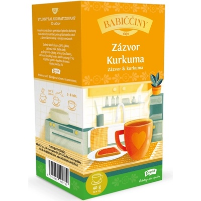 Druid Babiččin čaj bylinný zázvor a kurkuma 40 g