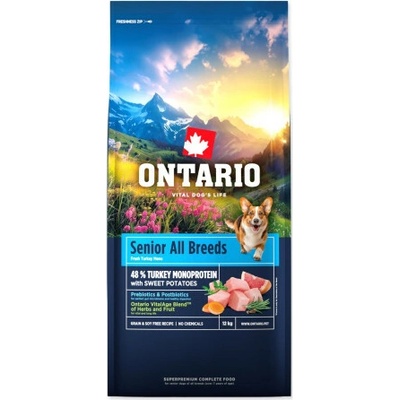 Ontario Senior All B. Monoprotein Turkey&Sweet Potato 12 kg