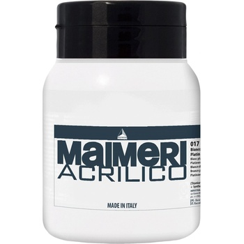 Maimeri Acrilico АКРИЛНА боя Platinum White 017 500 ml 1 бр (M0934017)