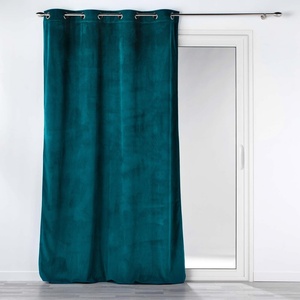 douceur d'intérieur Синя завеса от рипсено кадифе 140x260 cm Casual - douceur d'intérieur (1611432)