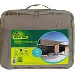 NORTENE Квадратна кафява тента от полиестер sunnet kit - 3, 6 х 3, 6 м