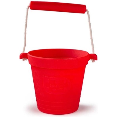 Bigjigs Toys Червена плажна кофа