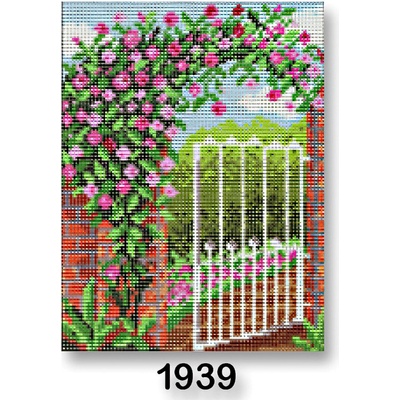Stoklasa Vyšívací předloha obrázek na vyšívání 70246 1939 tajná zahrada růžové květiny 18x24cm – Zbozi.Blesk.cz