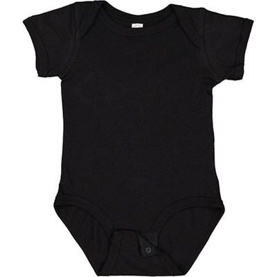 Rabbit Skins Dojčenské body s krátkym rukávom EU Black Monate