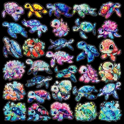 Samolepky želva - 50 ks (5)