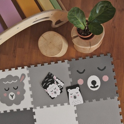 Vylen Minideckfloor podlaha 12 dílů jednorožec méďa beránek a lama – Zboží Dáma