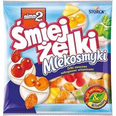 nimm2 Smile Gummi Ovocné želé obohatené vitamínmi s odtučneným mliekom 90 g