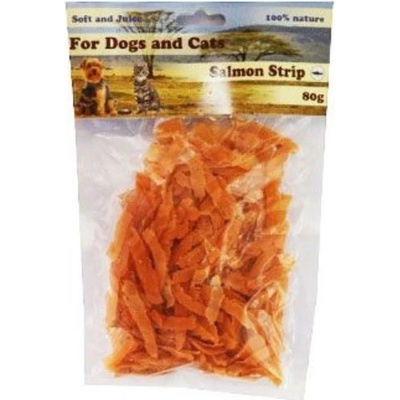 For Dogs and Cats Lososové maso proužky 80 g