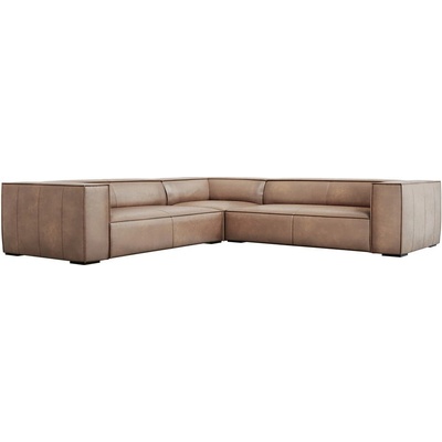 Windsor & Co Sofas kožená rohová pohovka variabilná Madame Svetlo hnedá
