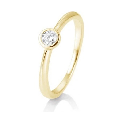 Sofia Diamonds prsteň zo žltého zlata s diamantom BE41 85128 6 Y