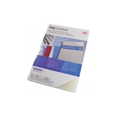 Plastové obálky GBC PolyClearView A4 450 mic číre 50 ks