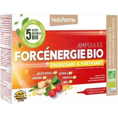 Nat&Form Forcenergie Bio Формула за енергия и тонус, 20 ампули, Nat&Form (026031 (AMP_FOR))