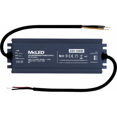 MCLED Napaječ LED 100W 24V/4,16A IP67 ML-732.106.39.1 ML-732.106.39.1