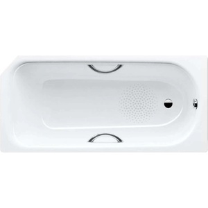 KALDEWEI Advantage - Правоъгълна вана Saniform V2 Star 332, 160x70 см, с отвори за дръжки, противоплъзгащо покритие, Perl-Effekt, бяла 134130003001 (134130003001)