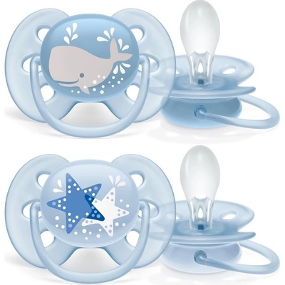 Philips Avent šidítko Ultrasoft Deco pro kluky modrá 2 ks – Zboží Dáma