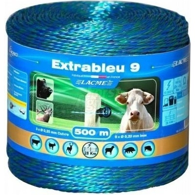 Lacme Lanko pro elektrický ohradník EXTRABLEU 9 modrá Délka: 500 m