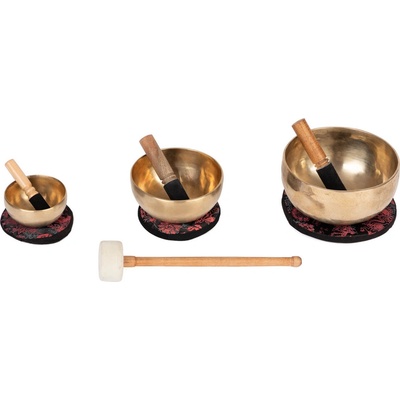 Bodhi Sada 3 spievajúcich mís Ø 11 cm Ø 15 cm Ø 19 cm