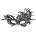 Ouch! Royal Black Lace Mask Black