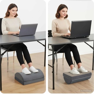 vidaXL 44 x 29 x 17 см Твърд PU пяна Сив (42020245)