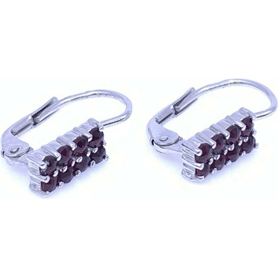 Český Granát Jan Kos jewellery Stříbrné náušnice 13039245001