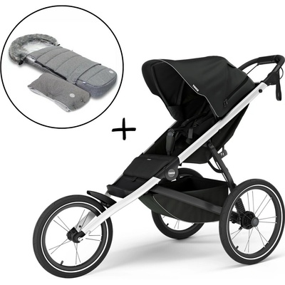 Thule Glide 3 Black 2025 + Fusak a rukávnik JOMK Northern Grey