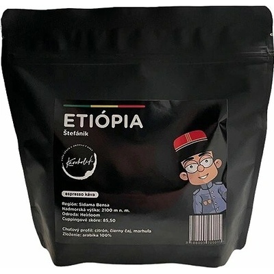 KÁVOHOLIK Štefánik Etiópia 100% arabika 250 g