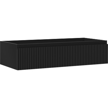 Mexen Rivel шкаф за баня за мивка 100 см, 1 чекмедже, оребрена, черна мат - 91A20-10023-1-BF71 (91A20-10023-1-BF71)