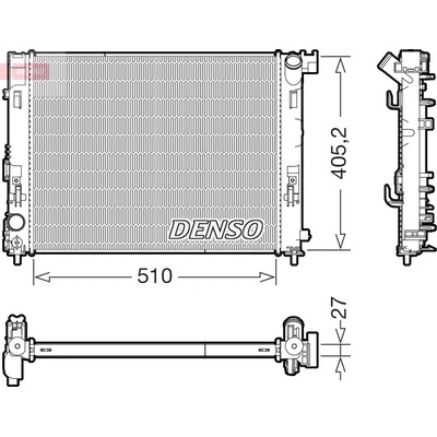 Chladič vody pro motor DENSO DRM46076