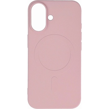 HQWear Течен силиконов кейс с MagSafe за Samsung Galaxy S25 Edge - розов (5907769376412)