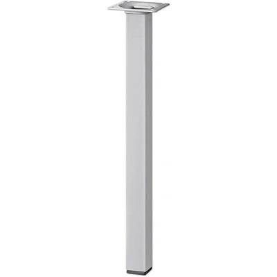 Stolová noha Tarrox štvorcová 400 x 25 x 25 mm strieborna