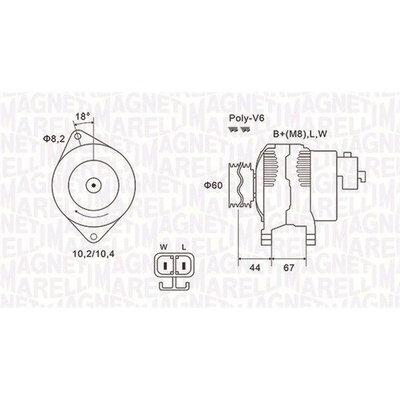 Generátor MAGNETI MARELLI 063731526010