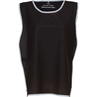 Yoko vesta HVJ259 Hi-Vis Tabard výstražná black čierna Dětská