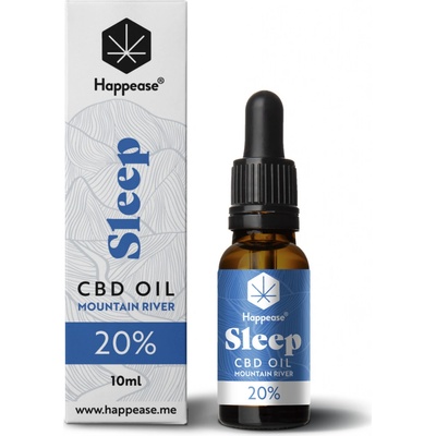 Happease Sleep CBD Olej Mountain River 20 % CBD 2000 mg 10 ml