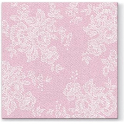 PAW Airlaid AAN005004 Soft Lace Rosa servítka 40x40cm