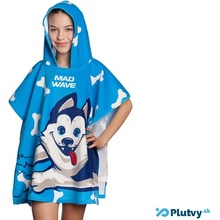 Mad Wave Husky Poncho Modrá