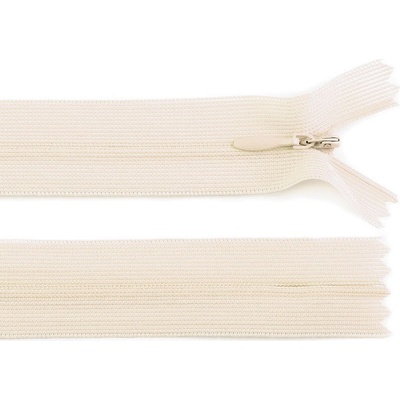 Prima-obchod Spirálový zip skrytý No 3 délka 50 cm dederon, barva 306 béžová nejsv.