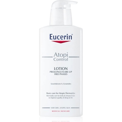 Eucerin AtopiControl тоалетно мляко за тяло за суха и сърбяща кожа 400ml