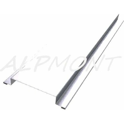 Krycí lišta přítlačná kolmá r.š.300mm pozink lakovaný RAL 9010 bílá dl.2m