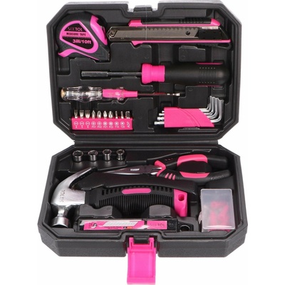 SIXTOL Sada nářadí HOME PINK 66
