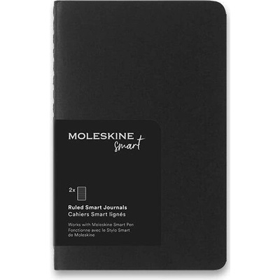 MOLESKINE Sešity Smart Writing 2 ks linkované černé S