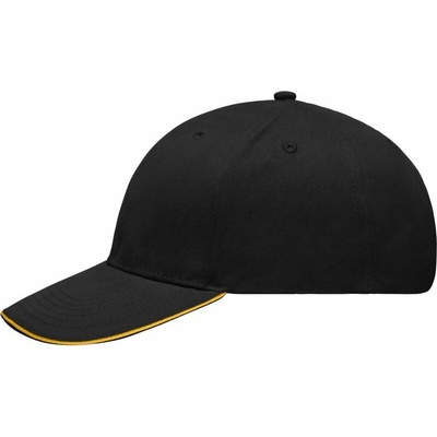 Myrtle Beach MB 6541 Ľahko brúsená 6 panelová sandwich 03.6541 black/gold yellow