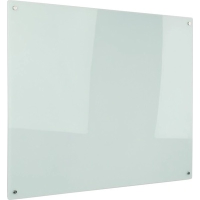 B2B Partner Skleněná magnetická tabule na zeď, bílá, 500 x 350 mm
