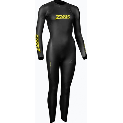 Zoggs Дамски неопренов костюм за плуване Zoggs Ow Free 3/2 mm black/yellow