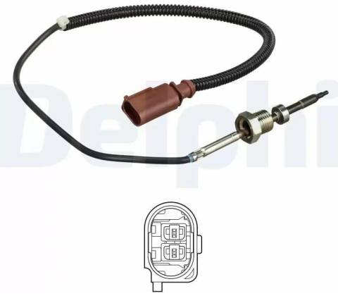 DELPHI Čidlo teploty výfukových plynů DF TS30147