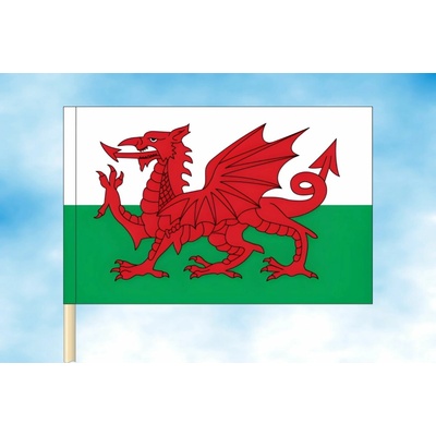 LIBEA, s.r.o. Vlajka Walesu Rozměr: 30×45 cm, Uchycení: Návlek na žerď