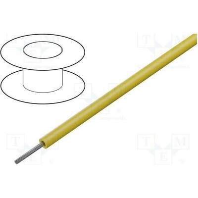 Alpha Wire 1851 YL005 Vodič HookUp Wire lanko Cu 30AWG PVC žlutá 600V 30,5m